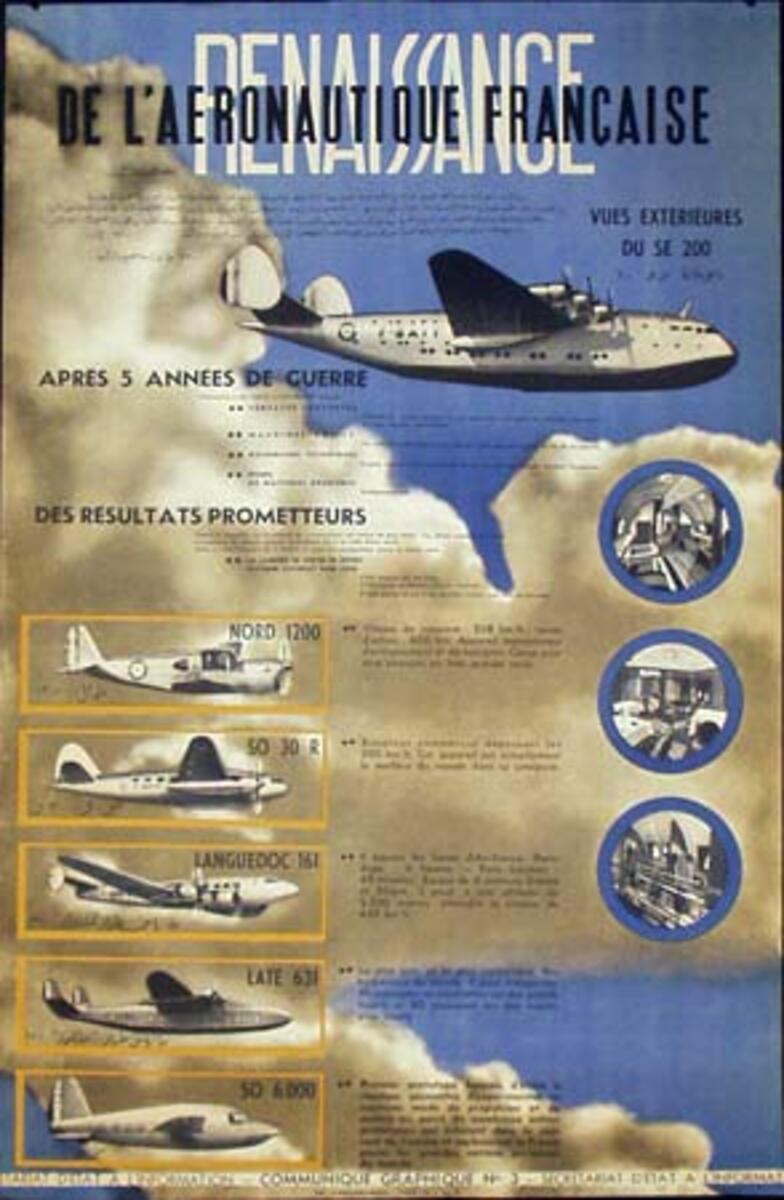 Original French Aeronautic Engineering Poster