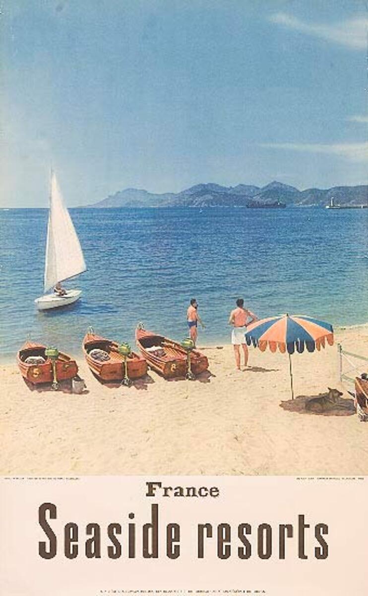 Seaside Resorts France Original French Travel Poster
