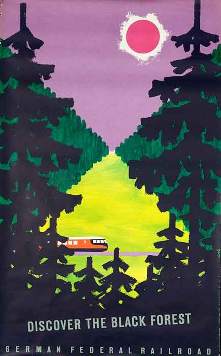 Discover the Black Forest German Federal Railroad Original German Travel Poster