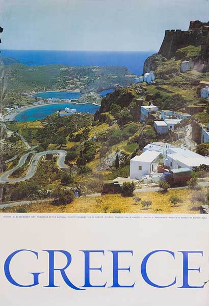 Thira Greece Original Travel Poster
