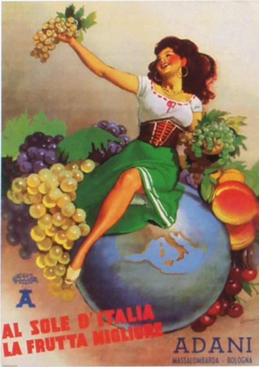 Italian Fruit Original Poster Adani
