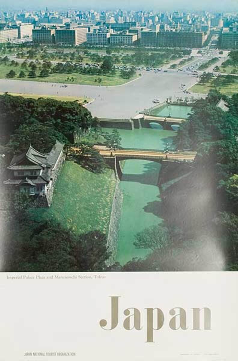 Japan Imperial Palace Tokyo Original Travel Poster