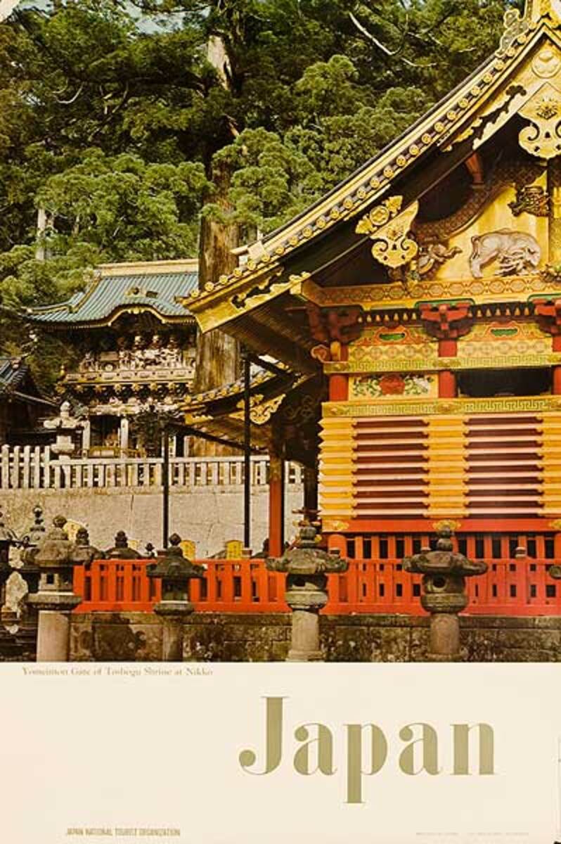 Yomeimon Gate Nikko Original Japanese Travel Poster