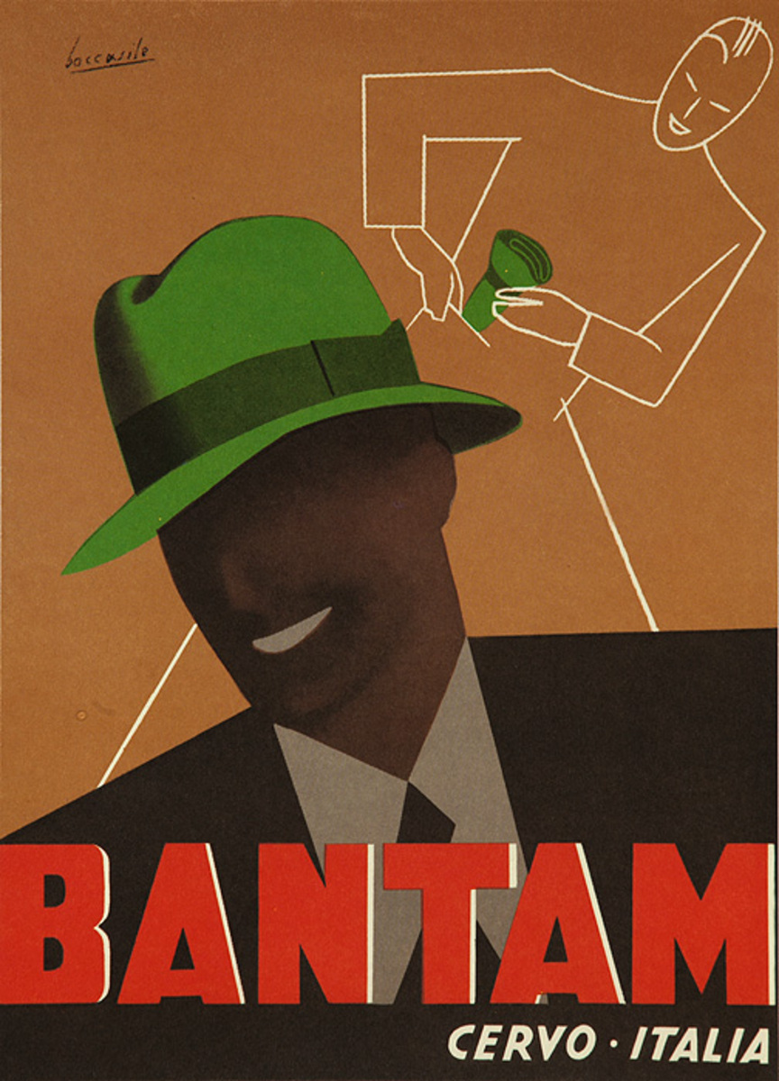 Original Vintage Bantam Hat Advertising Poster