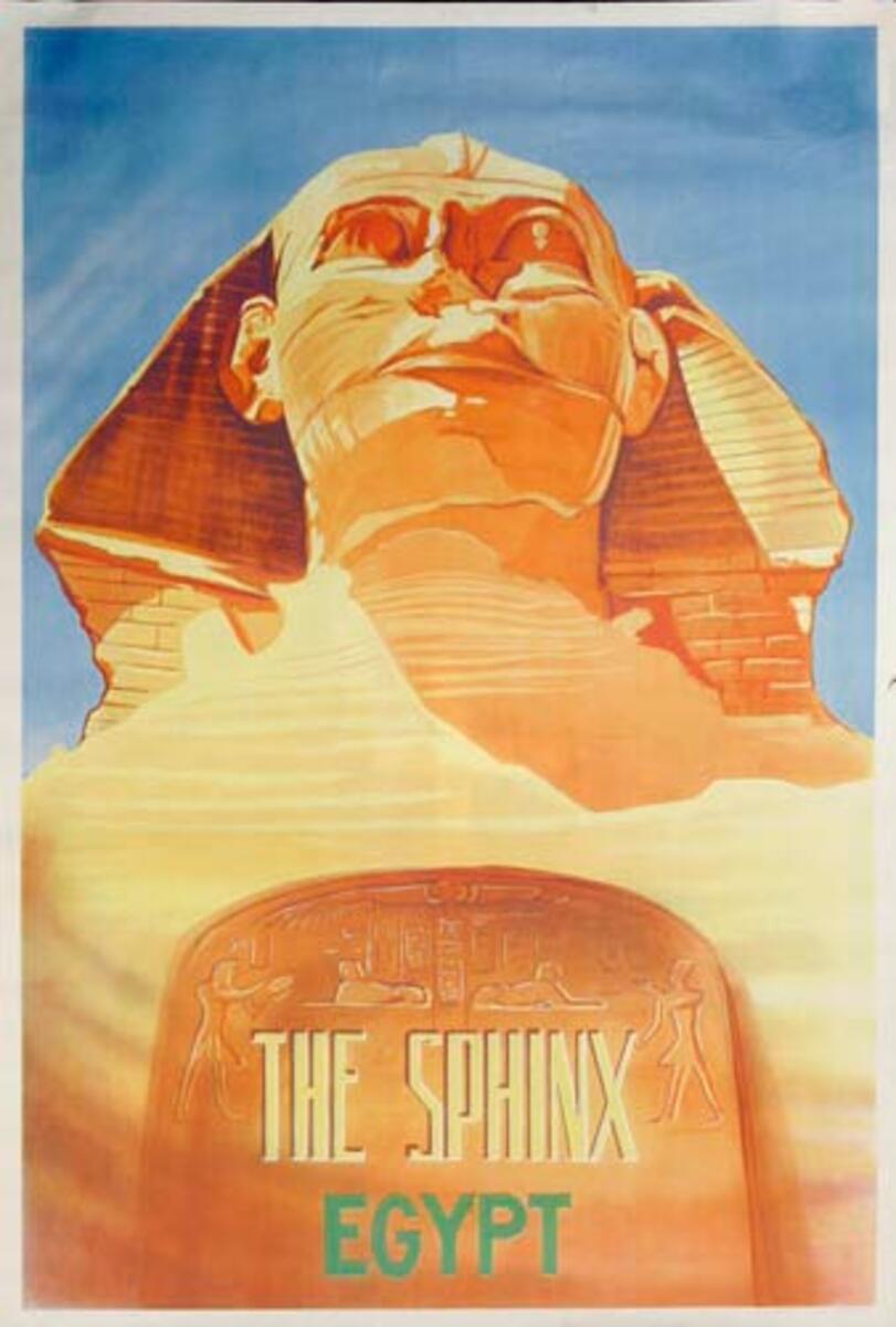 Egypt Sphynx Original Travel Poster