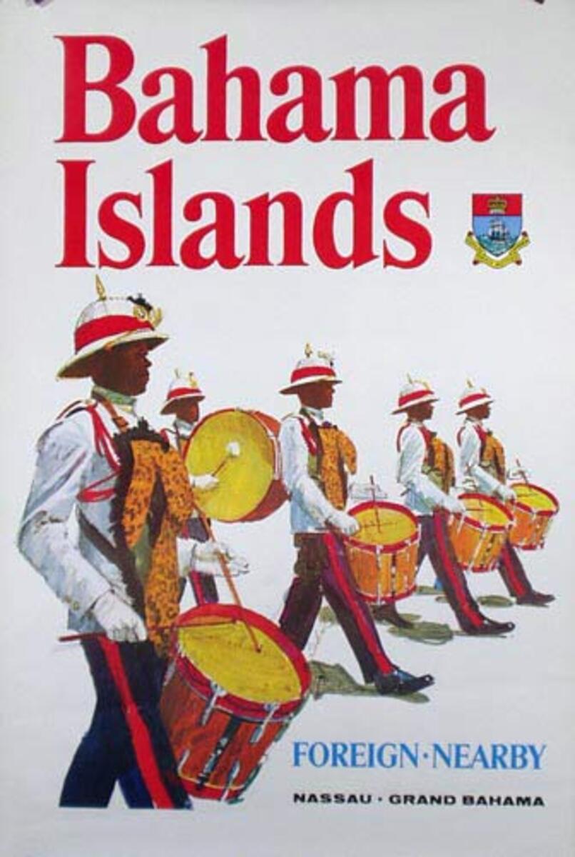 Bahamas Travel Poster Foreign Nearby