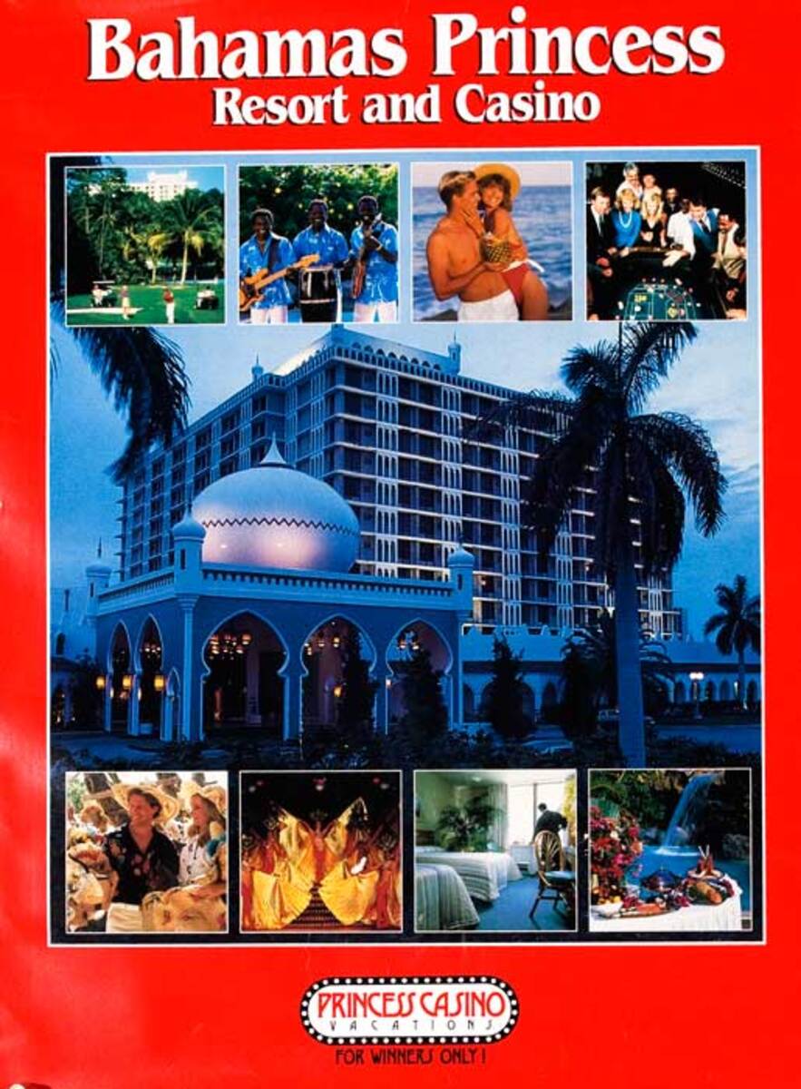 Bahama Princess Resort Original Travel Poster photo
