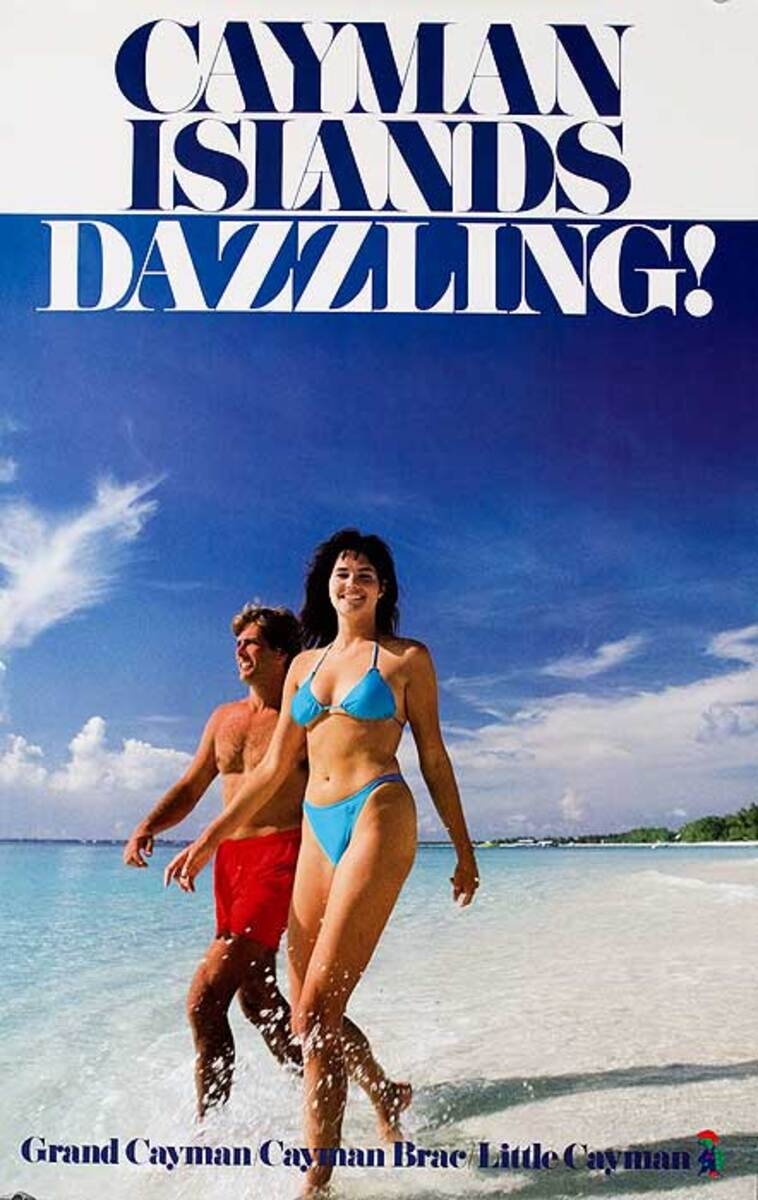 Cayman Islands Original Travel Poster Dazzling
