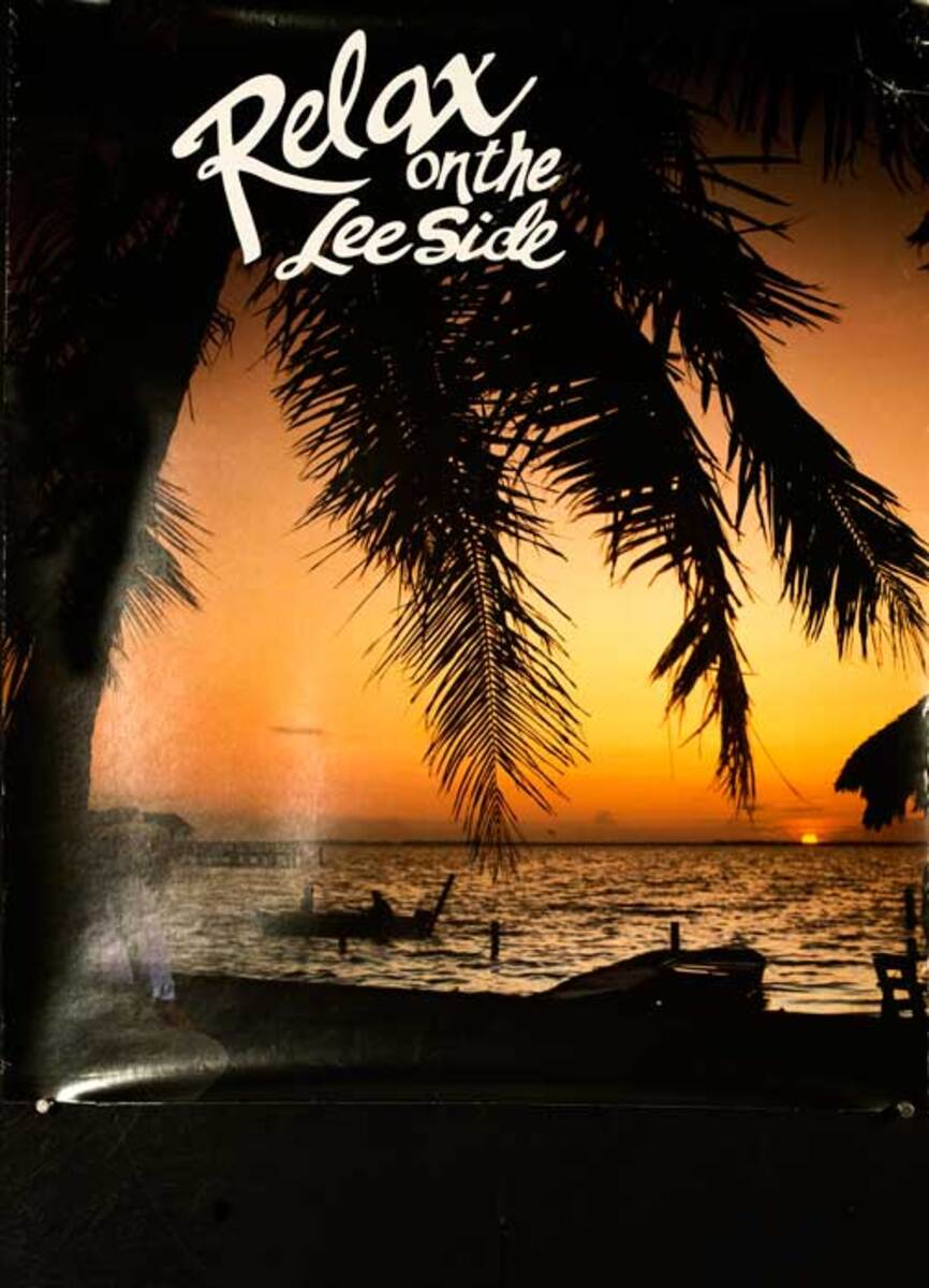 Relax on the Lee Side Original Travel Poster