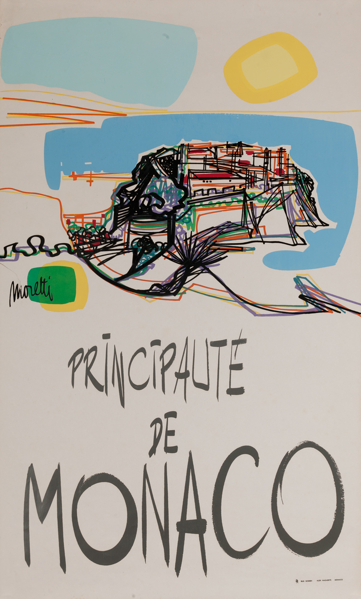 Principalite de Monaco Original Travel Poster