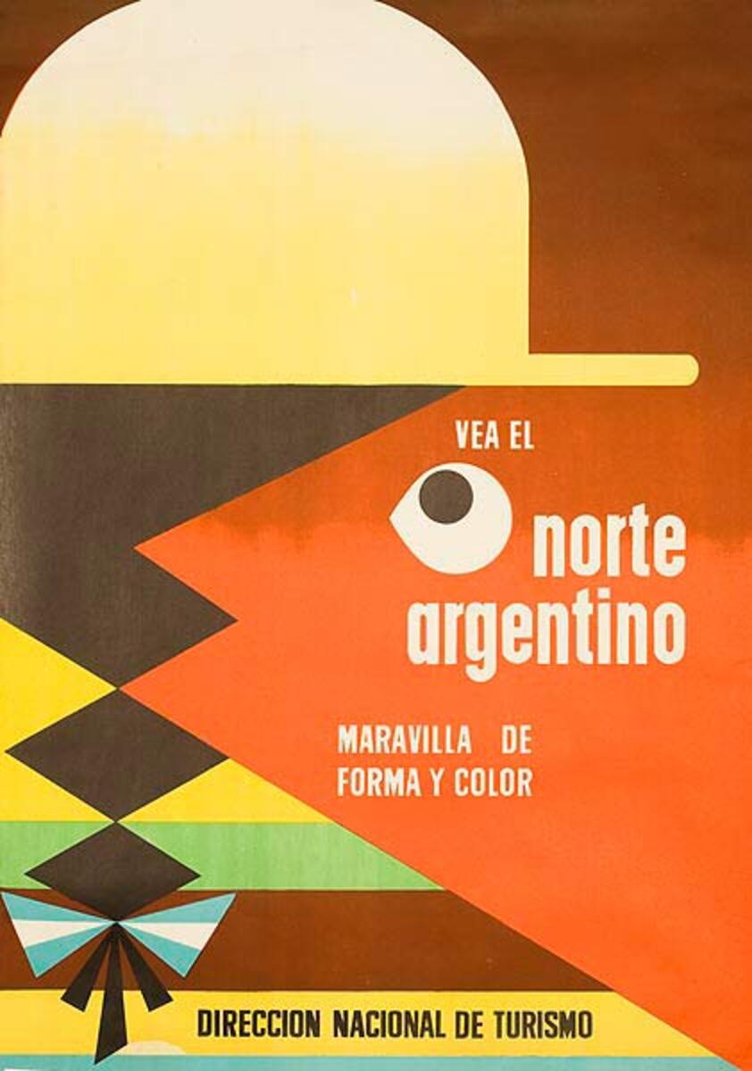 Norte Argentino Original Argentina Travel Poster