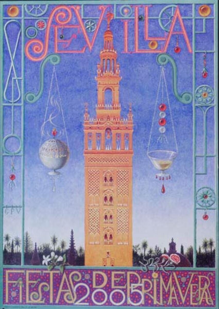 Sevilla Fiesta de Primavera Original Spanish Travel Poster