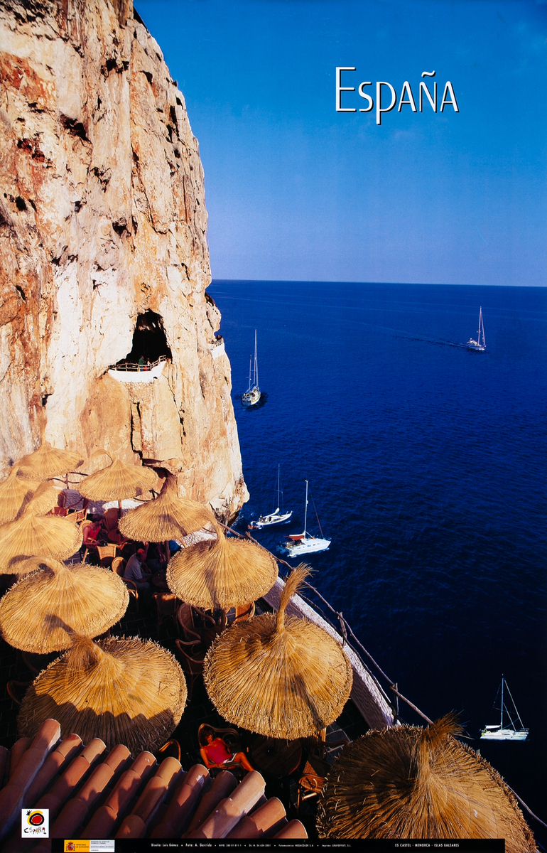 Es Castel Menorca Islas Baleares Original Spain Travel Poster