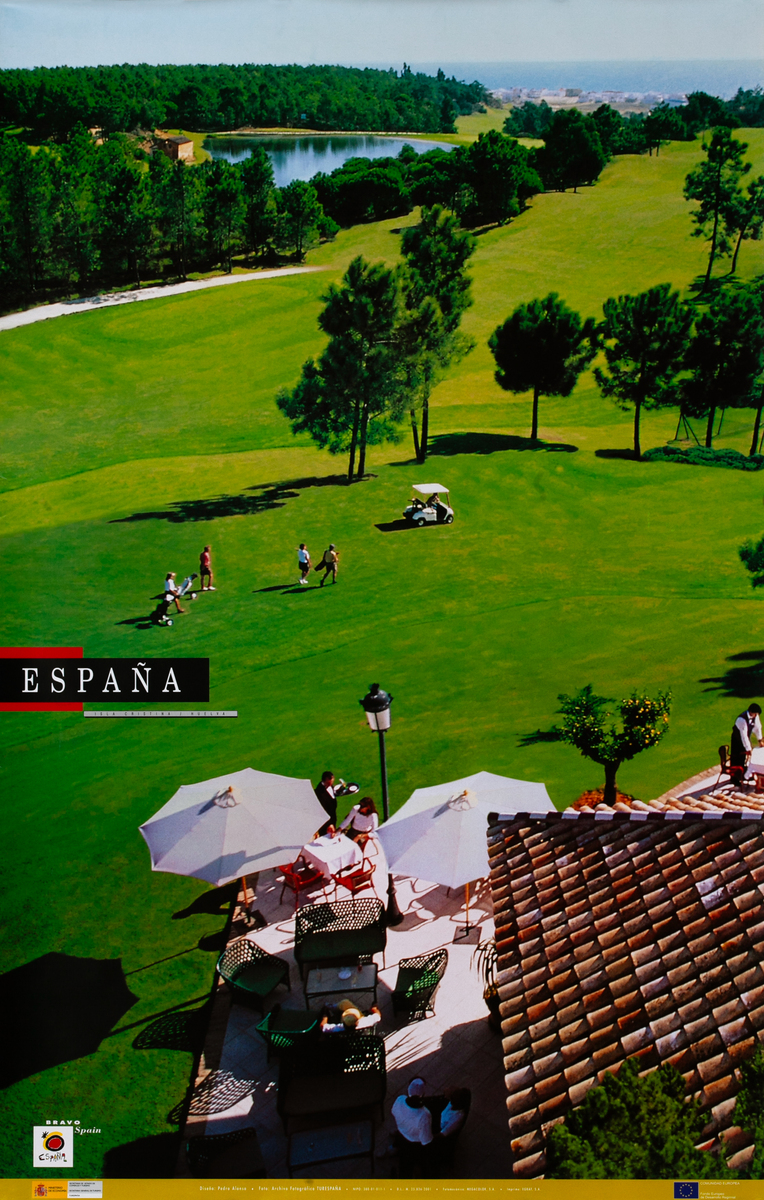 Original Spanish Travel Poster Golf photo España