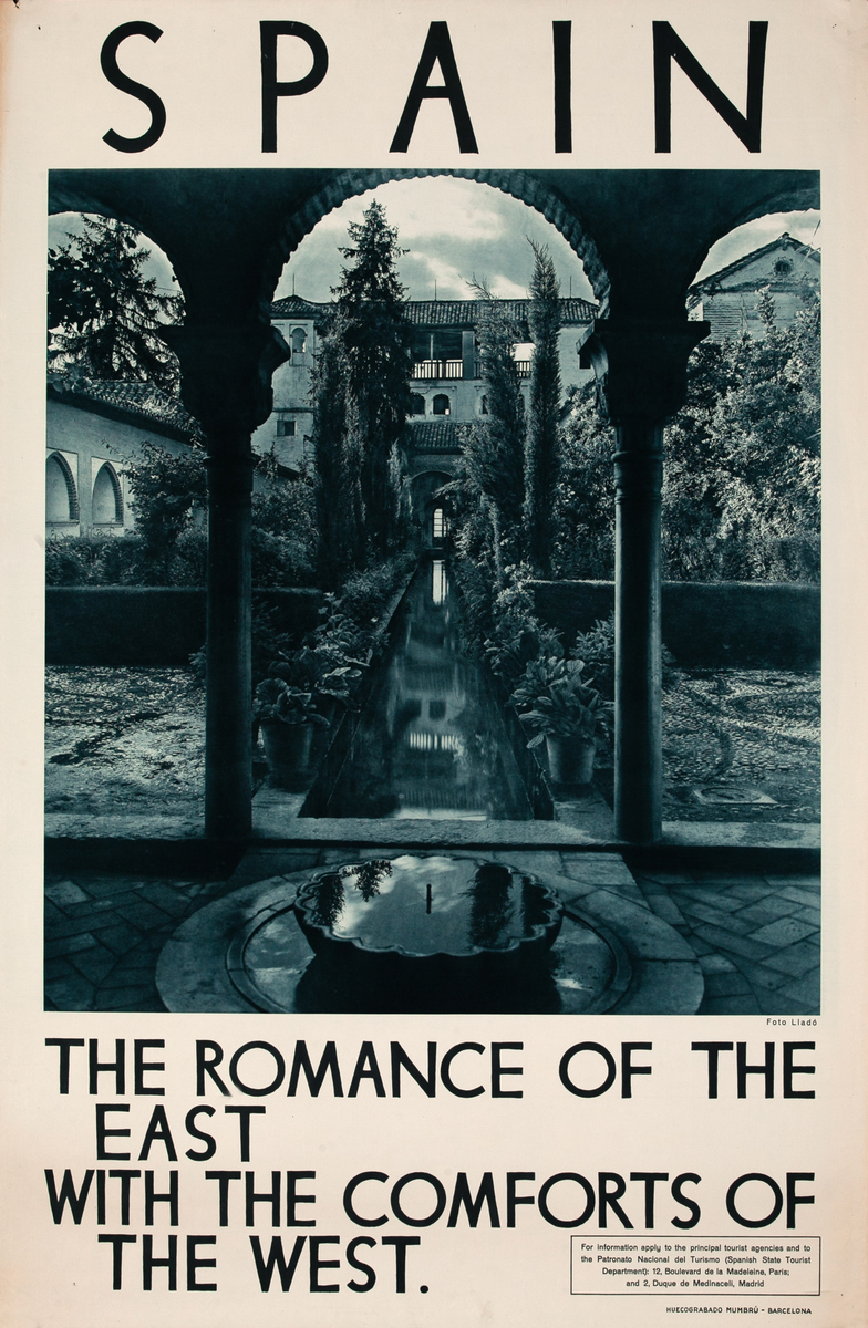 The Romance of the East With the Comforts of the West Original Spanish Travel Poster