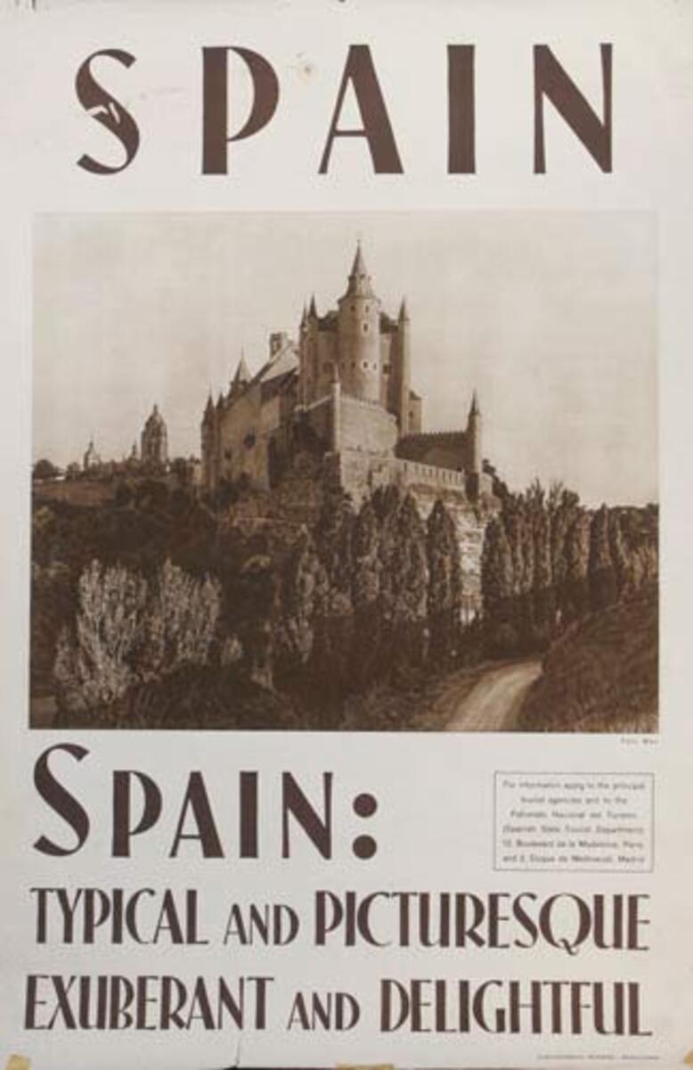 Exhuberant and Delightful Original Spanish Travel Poster