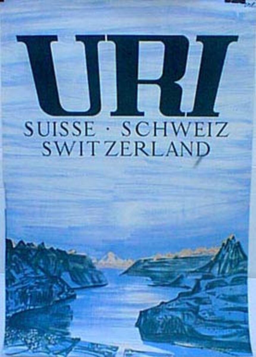 Uri Original Swiss Travel Poster 