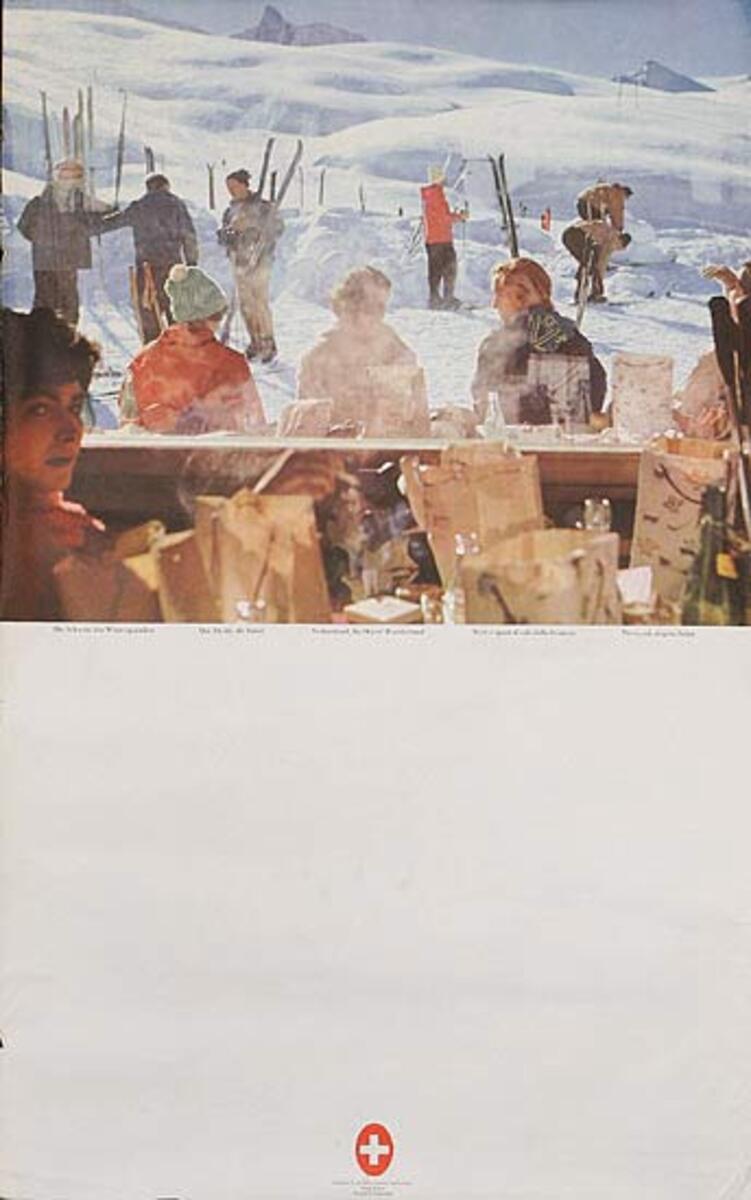 Switzerland the Winter Wonderland Original Travel Ski Poster