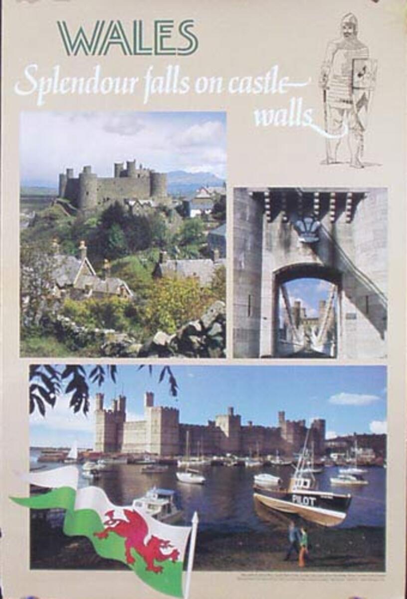 Wales Speldor United Kingdom Photo Original Travel Poster 