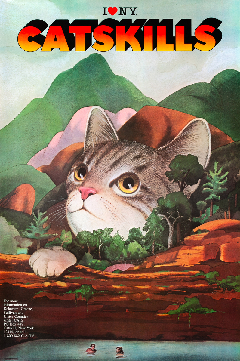 I Love NY Catskills Original Travel Poster