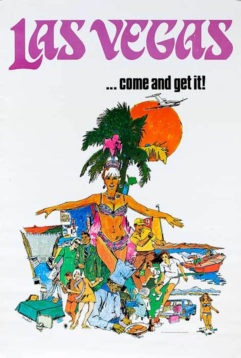 Las Vegas Come and Get It Original Travel and Tourism Poster