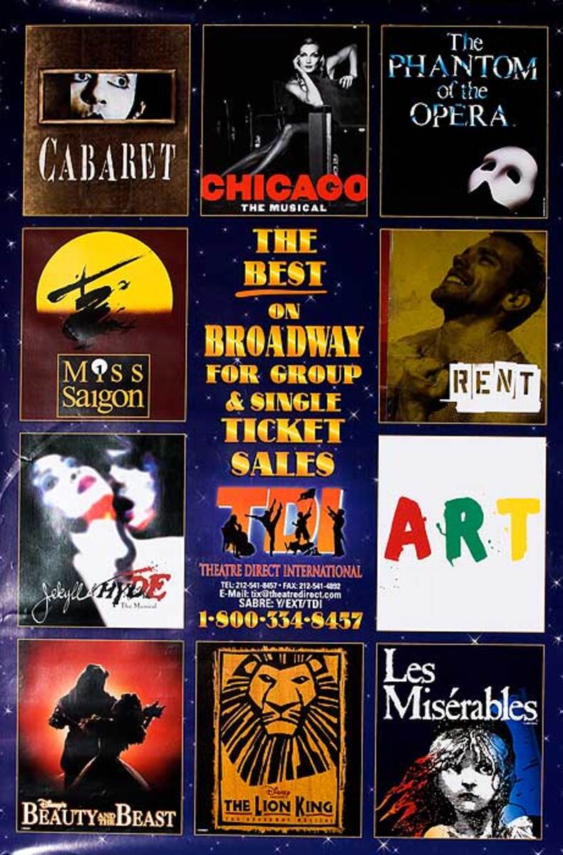 The Best of Broadway Original Theatre Poster