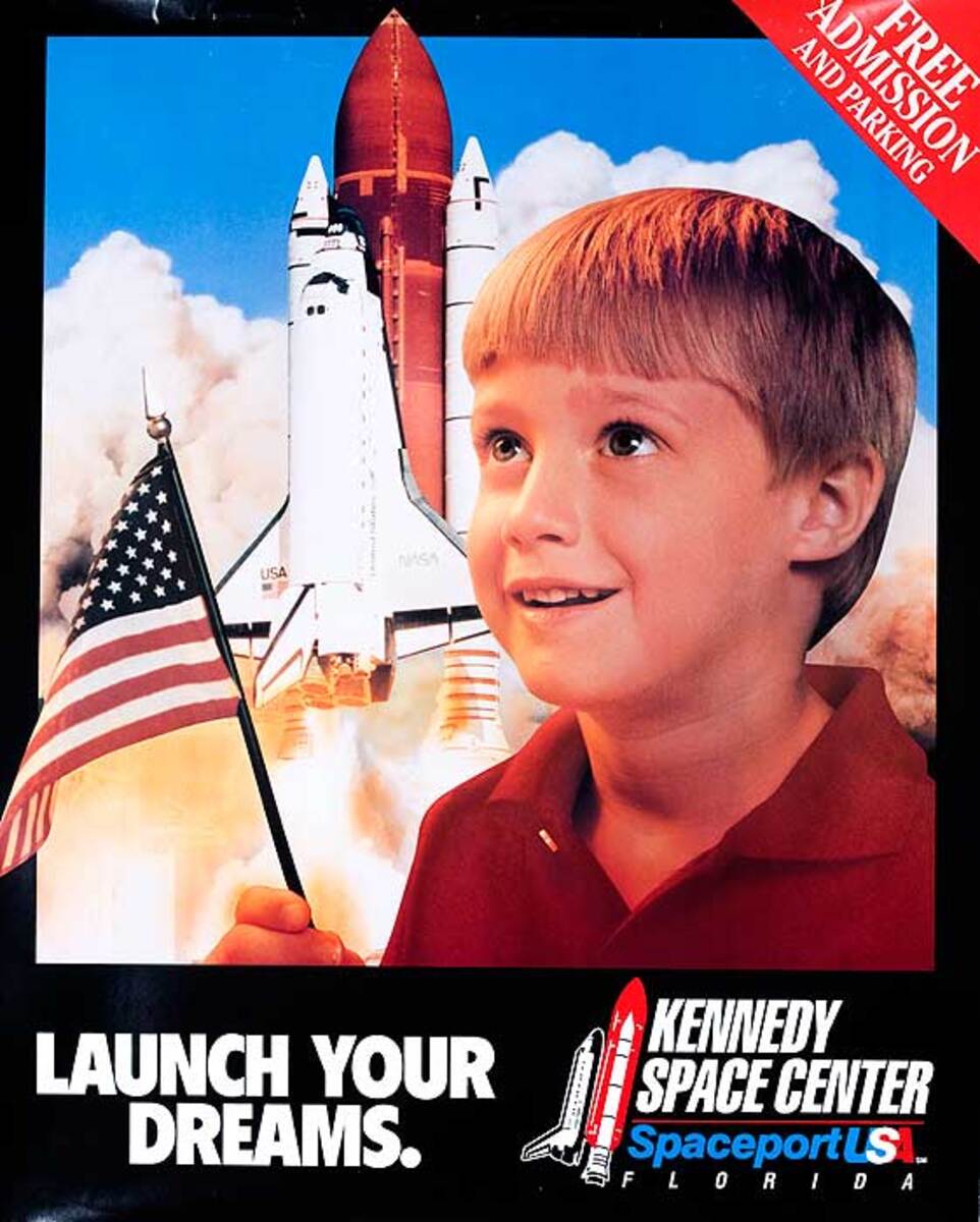 Kennedy Space Center Original Travel Poster