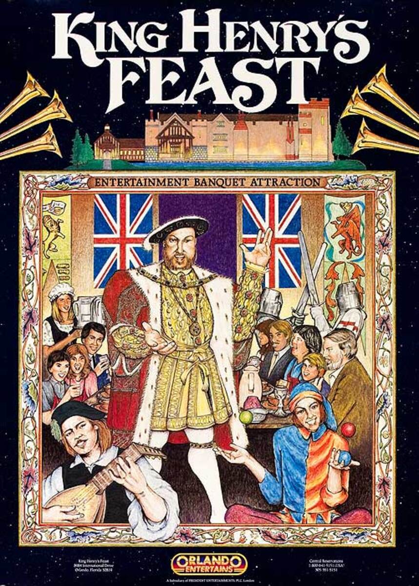 King Henry's Feast Original Travel Poster