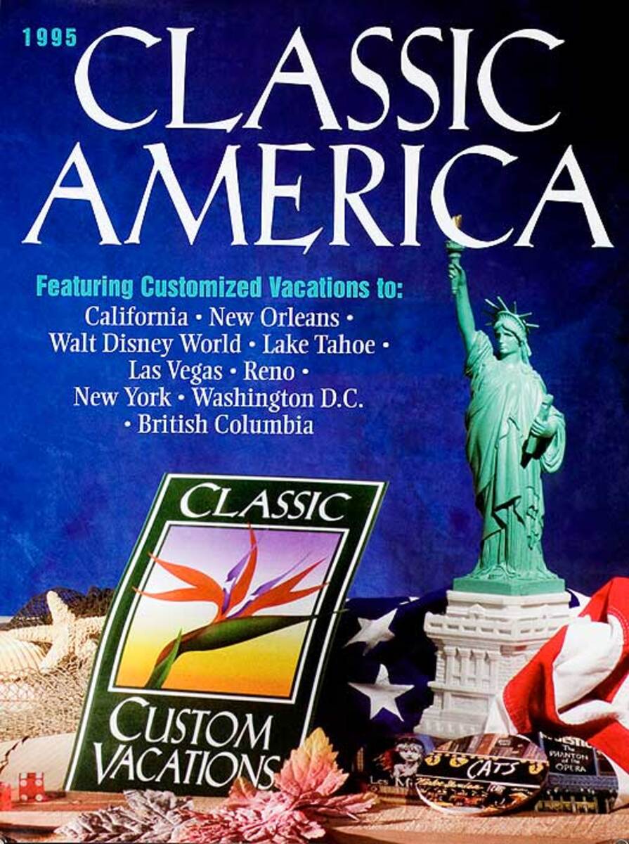 Classic America Original Travel Guide Advertising Poster