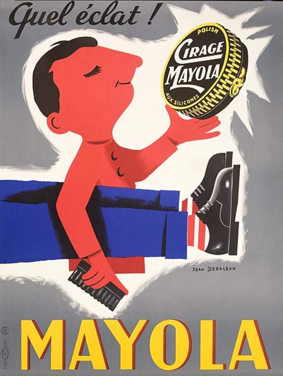 Mayola Shoe Polish Original Vintage Poster