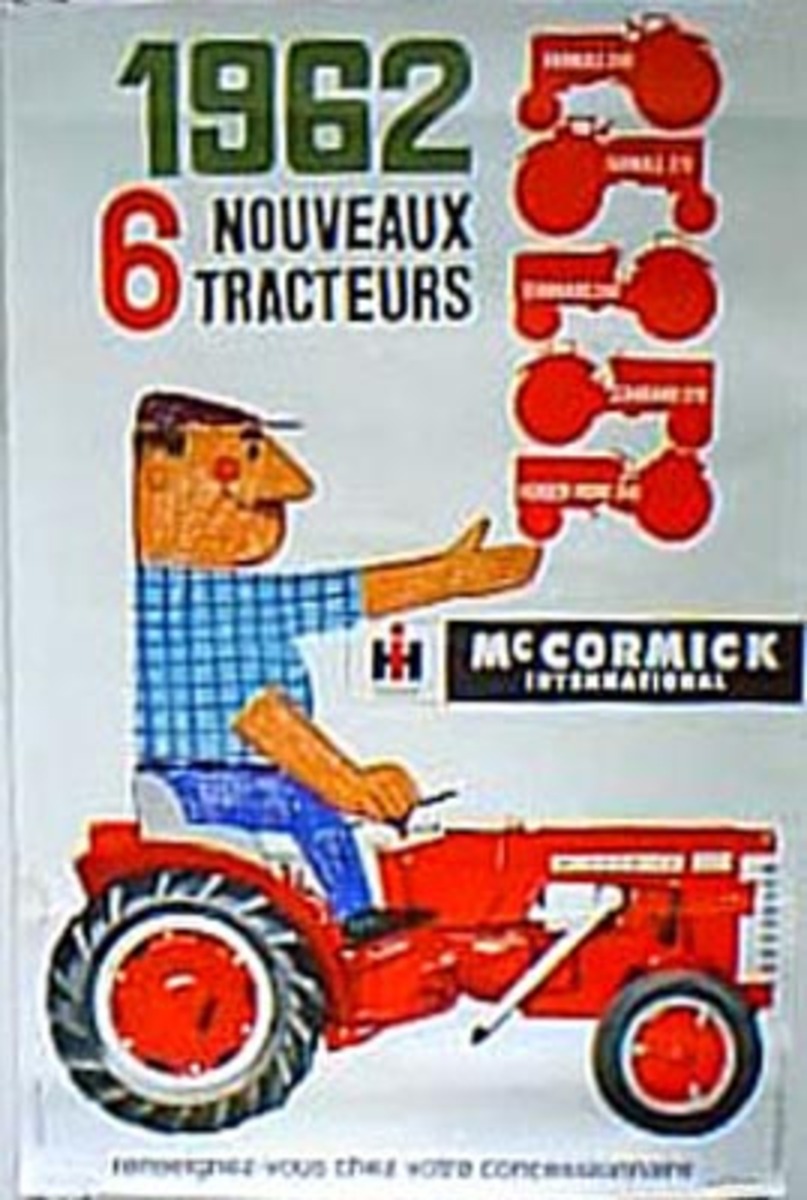 McCormack Tractors Original Vintage Poster