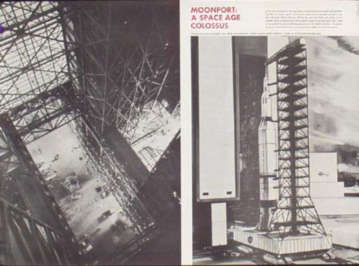 NASA Original Poster Moonport: A Space Age Colossus