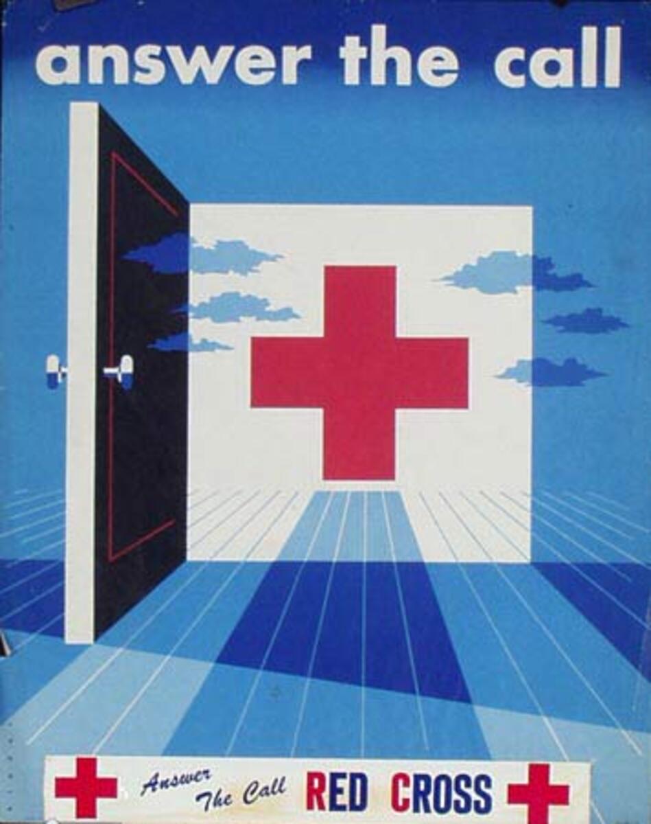 Red Cross Original Public Service Poster Answer The Call