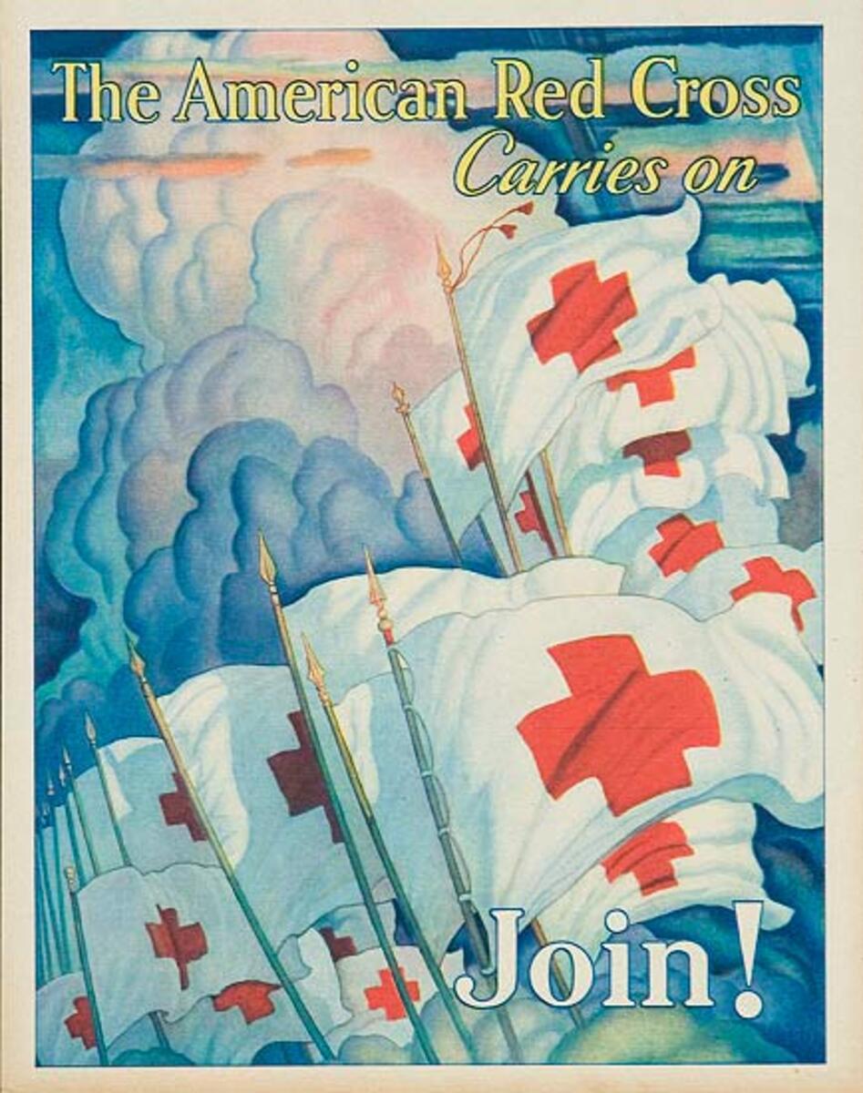 The American Red Cross Carries On Original Poster