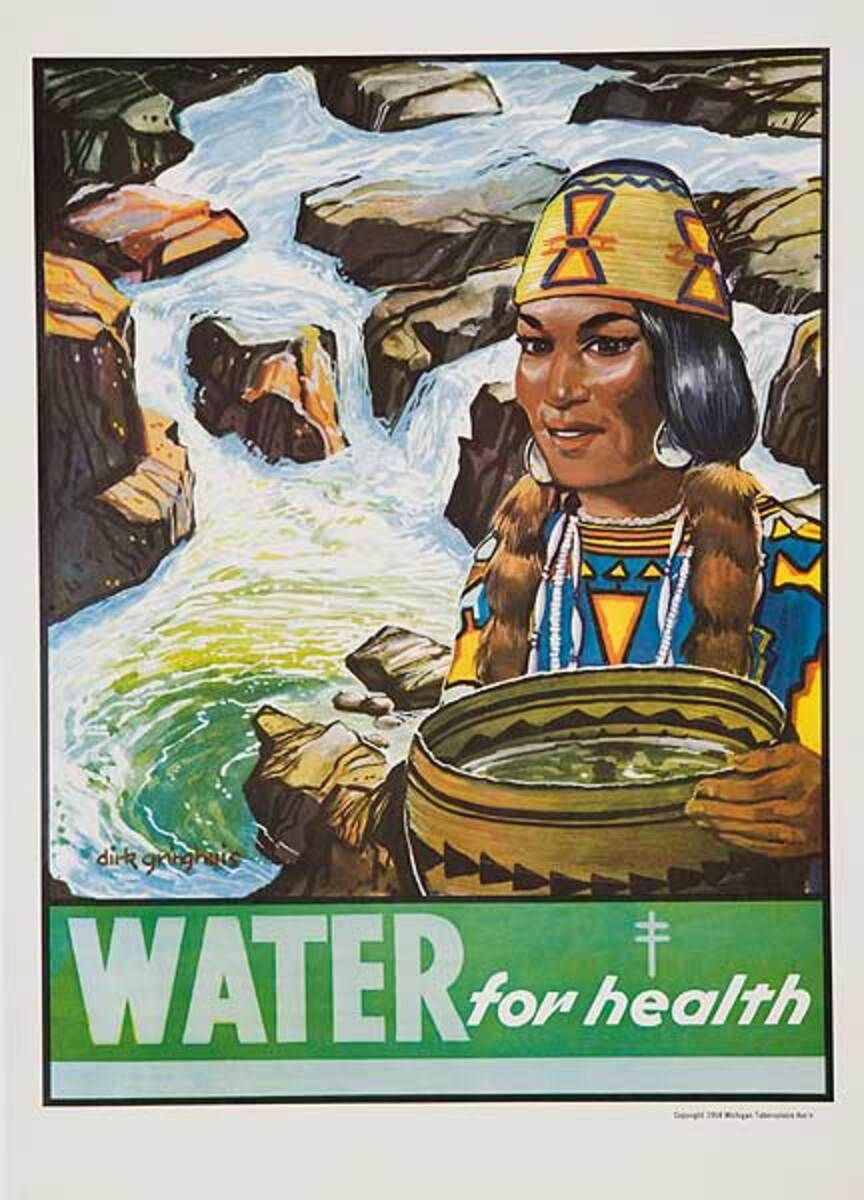 Water For Health Original Tuberculosis Education Poster