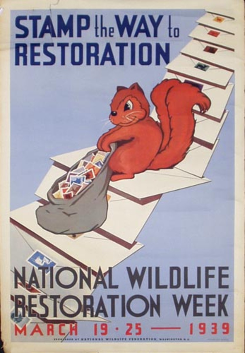 National Wildlife Restoration Week Original Civic Poster