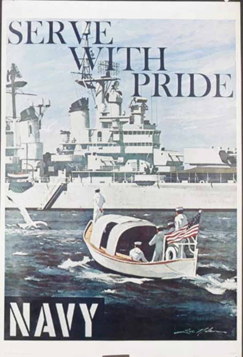 Serve With Pride Original Navy Recruiting Poster