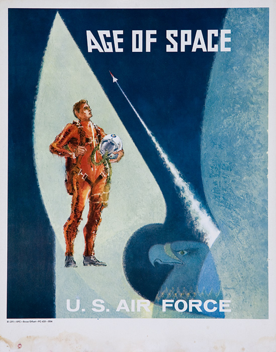 Vietnam War Era Original Recruiting Poster Age of Space