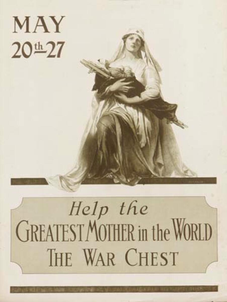 Help The Greatest Mother in the World Original WWI Bond Poster