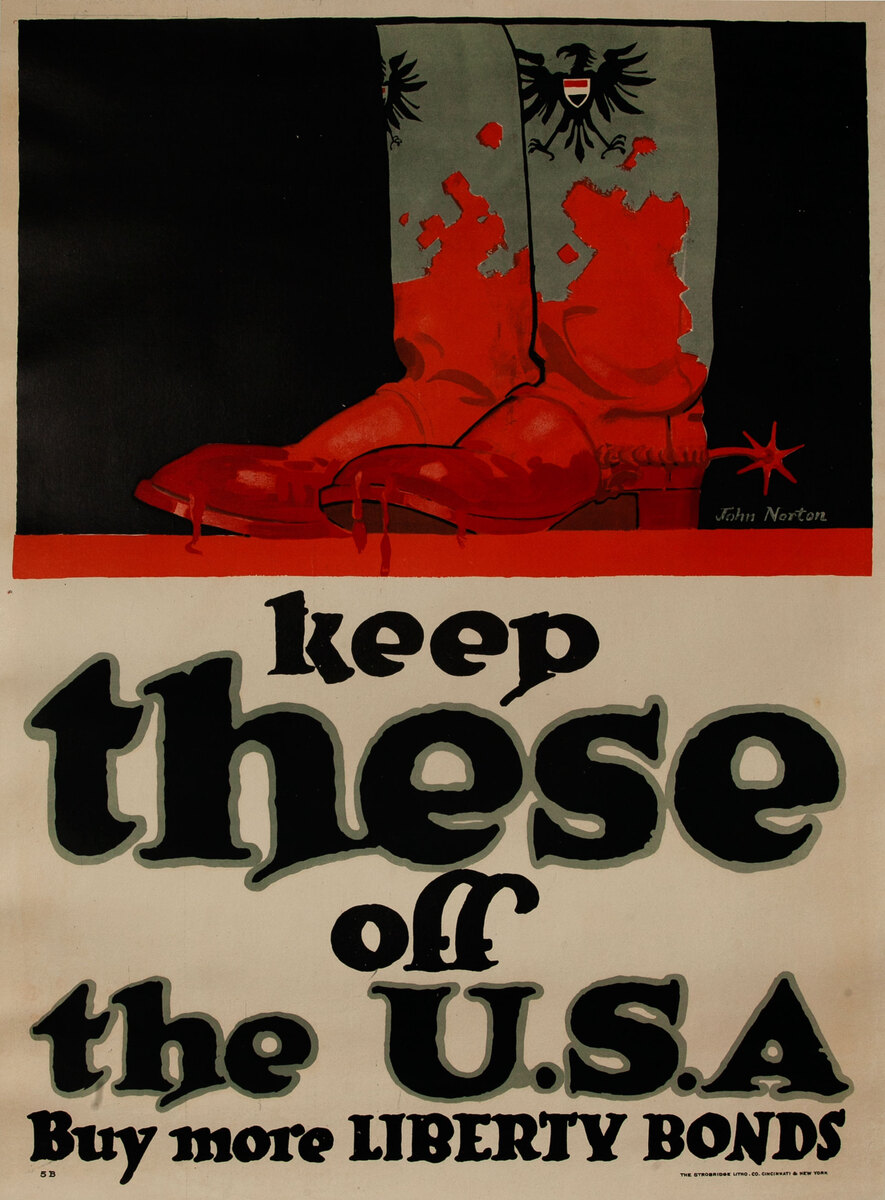 Keep These off the USA Original World War I Poster 