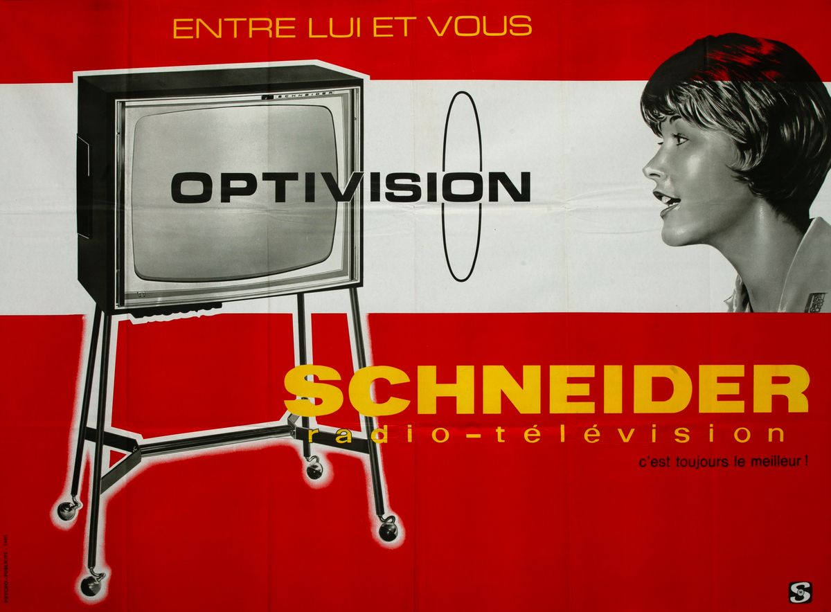 Schneider TV Original Vintage Poster Optivision