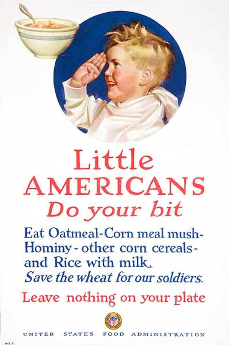 Little Americans Do Your Bit Original American World War One Poster