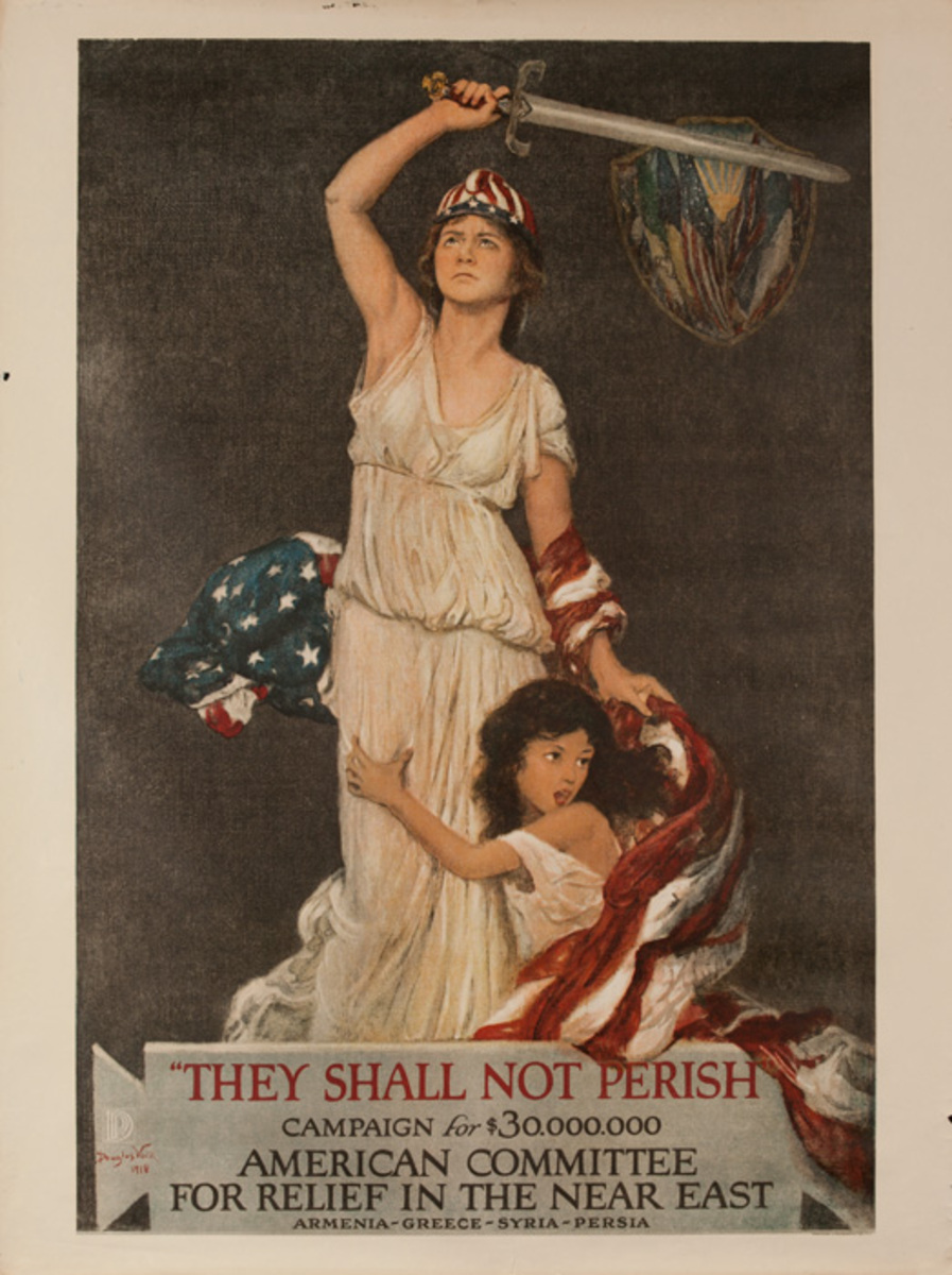 They Shall Not Perish Original American WWI Homefront Poster
