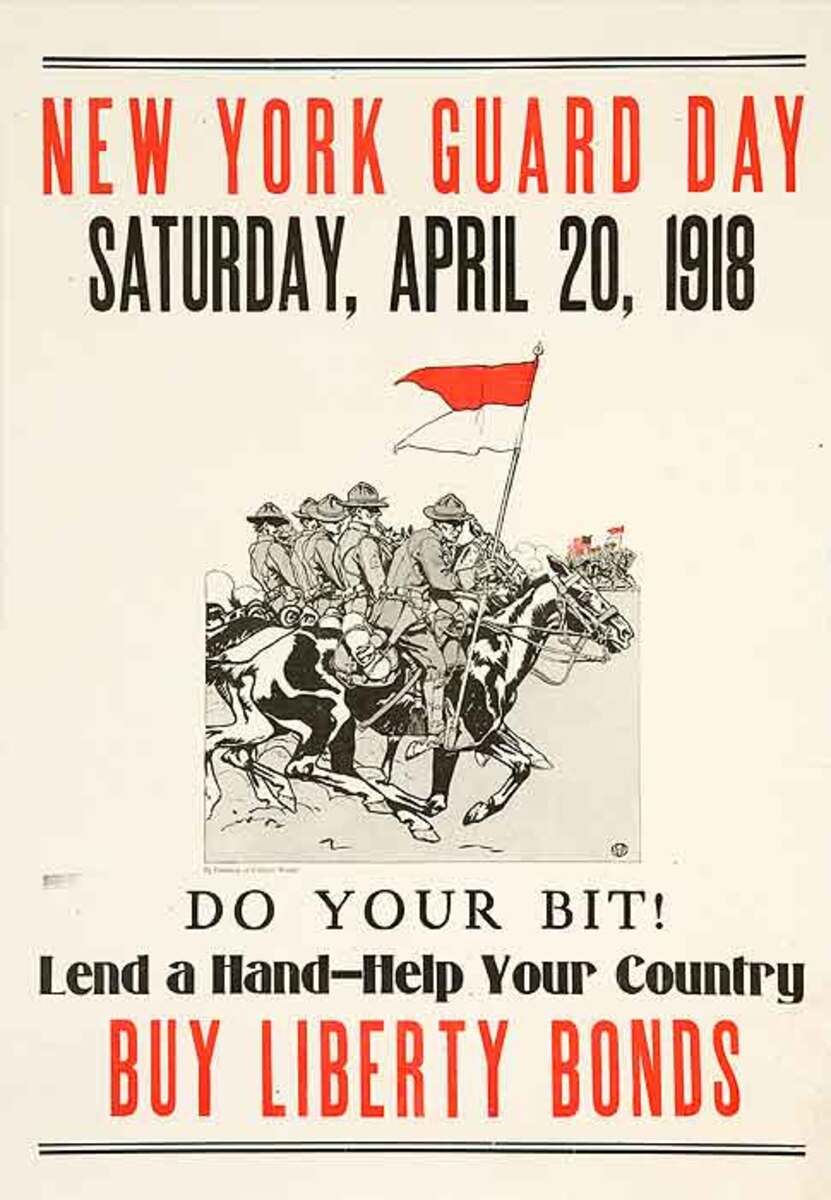 New York Guard Day Original WWI Bond Poster