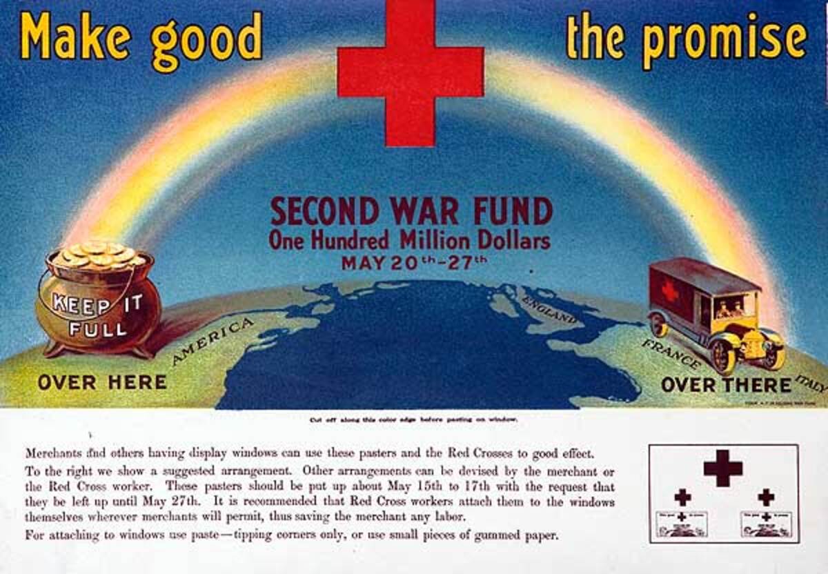 Make Good the Promise Original WWI War Fund Poster