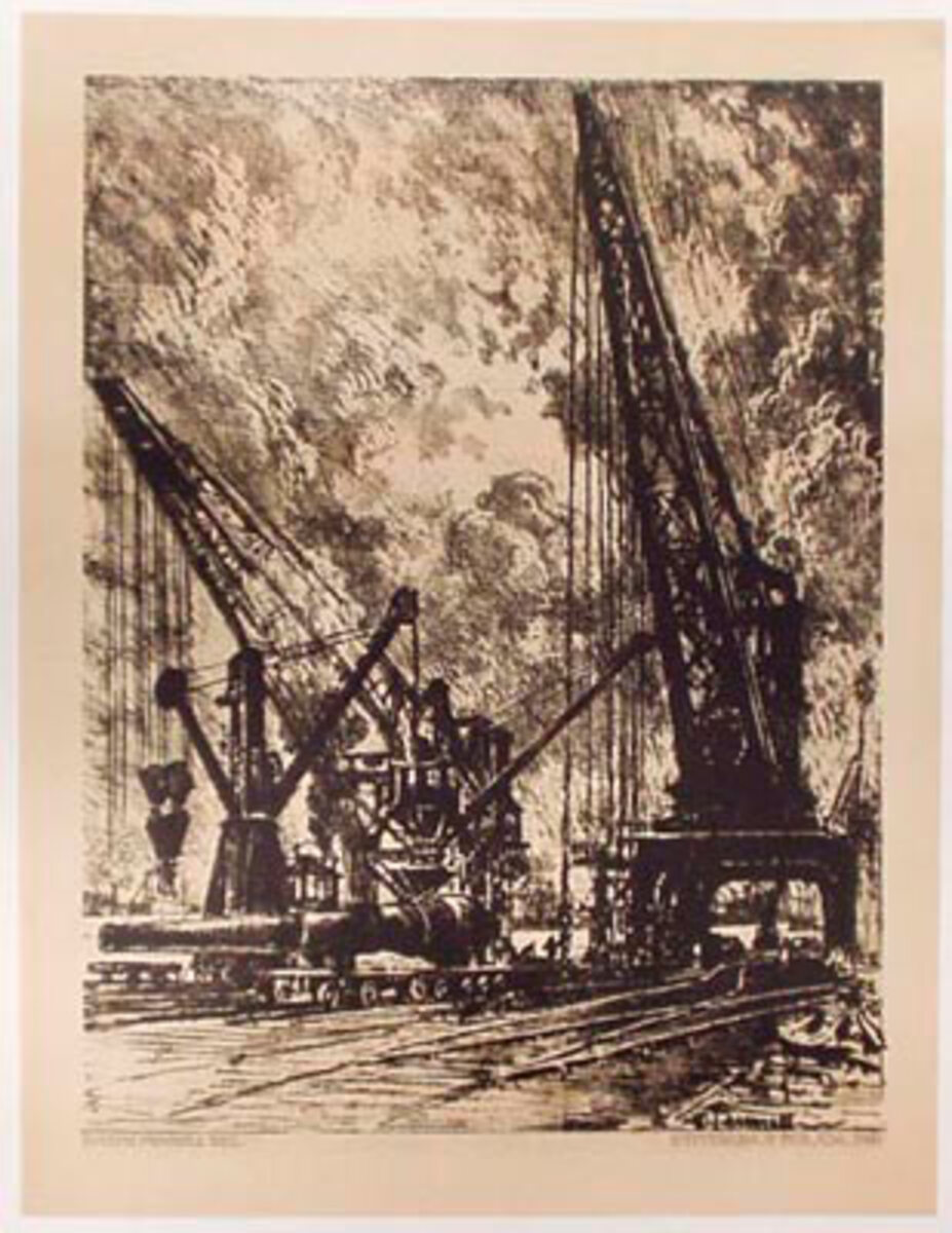 Penell Shipyard Original Vintage WWI Poster 