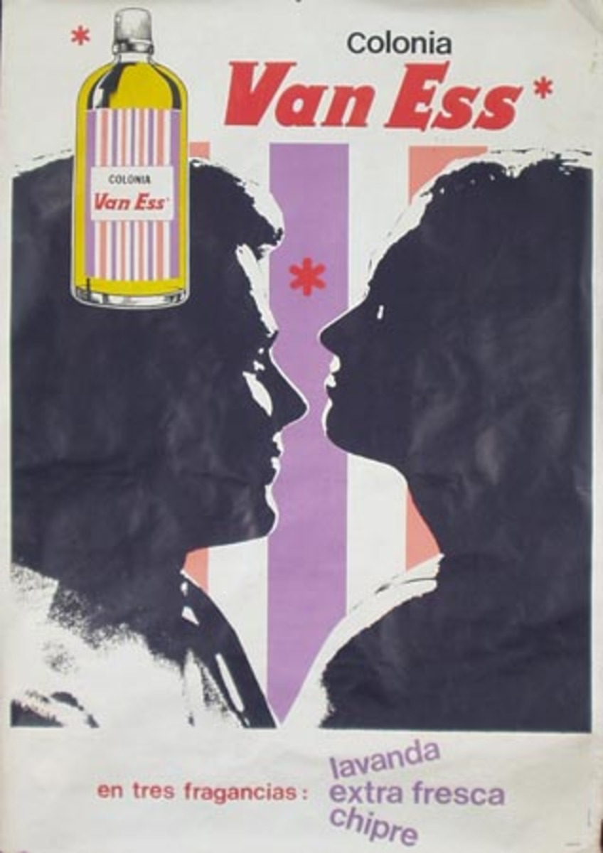 Van Ess Cologne Original Vintage Advertising Poster