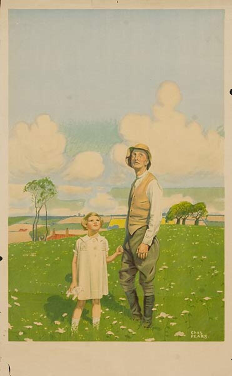 The Lark  Original Vintage British World War One Poster 