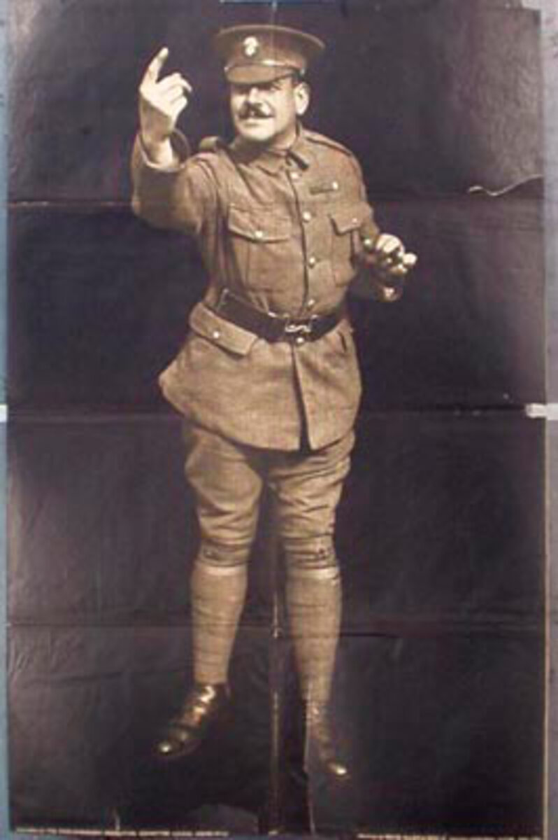 Recruiting Sergeant Original Vintage British WWI Poster 
