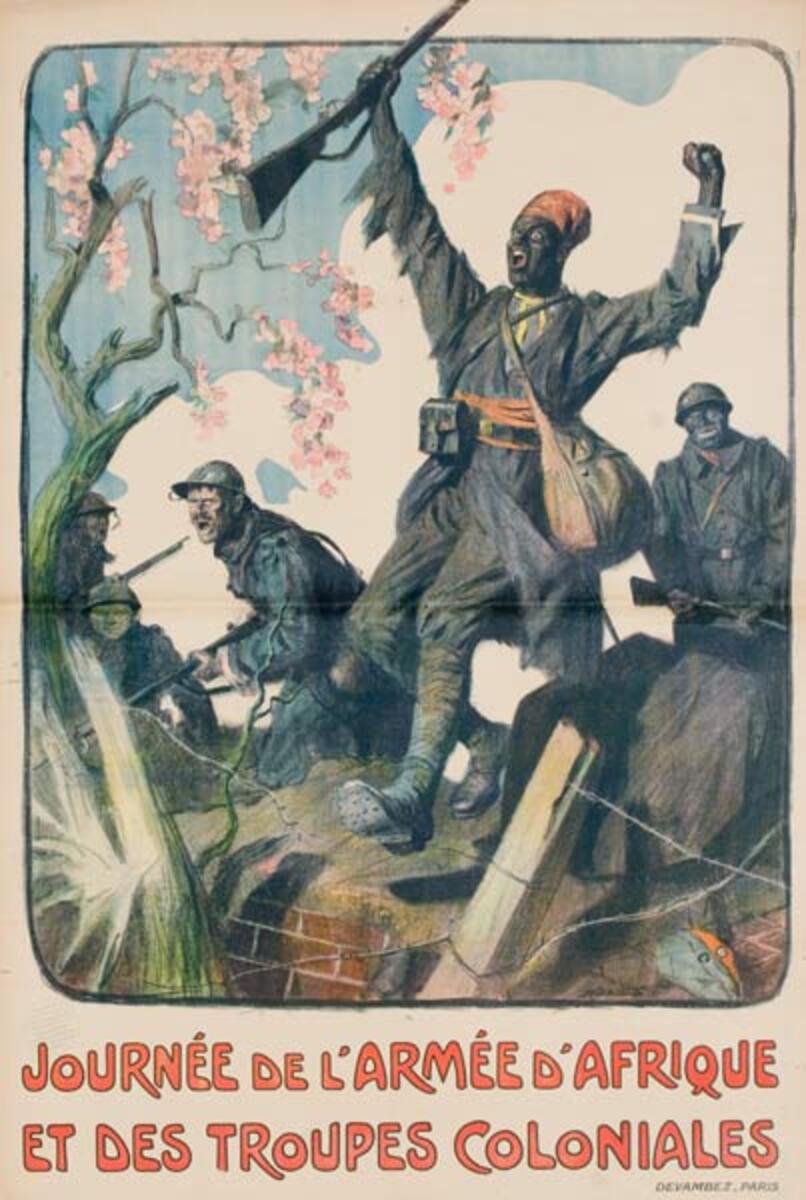 Journere de l'Armee d'Afrique Original French WWI Poster 